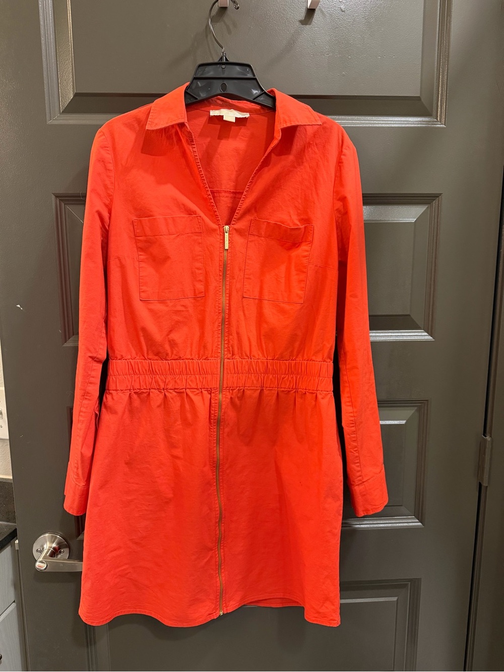 Michael Kors Women’s Coral Zip-Front Dress